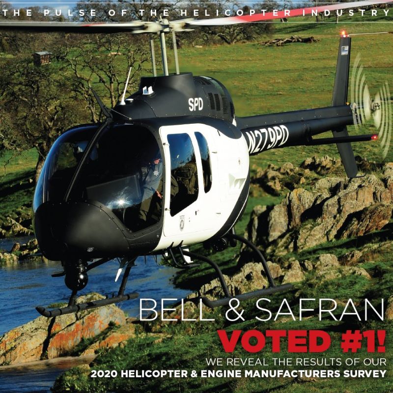 Bell, Safran claim top honours in Vertical's 2020 Survey